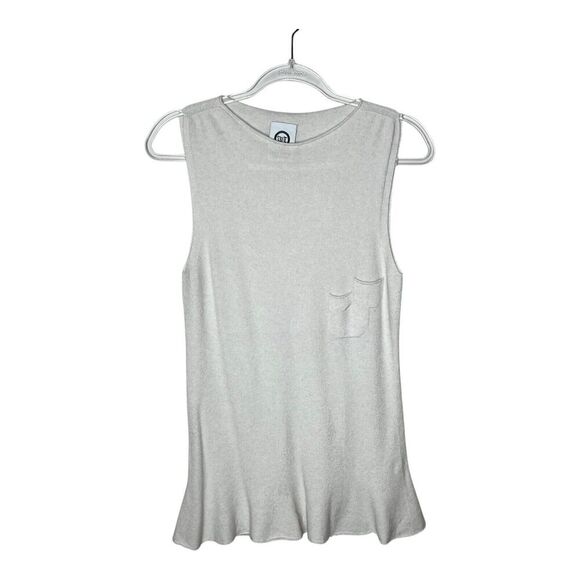 Wendy Trendy Top Womens Small Sleeveless Knit Angora Blend Made In Italy Cream - Picture 1 of 10